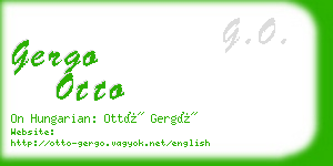 gergo otto business card